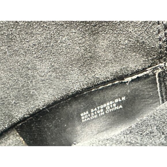 Frye & Co Phoebe Suede Leather Boots Size 8 Black Ankle 70s Retro Preppy Western - Picture 8 of 16